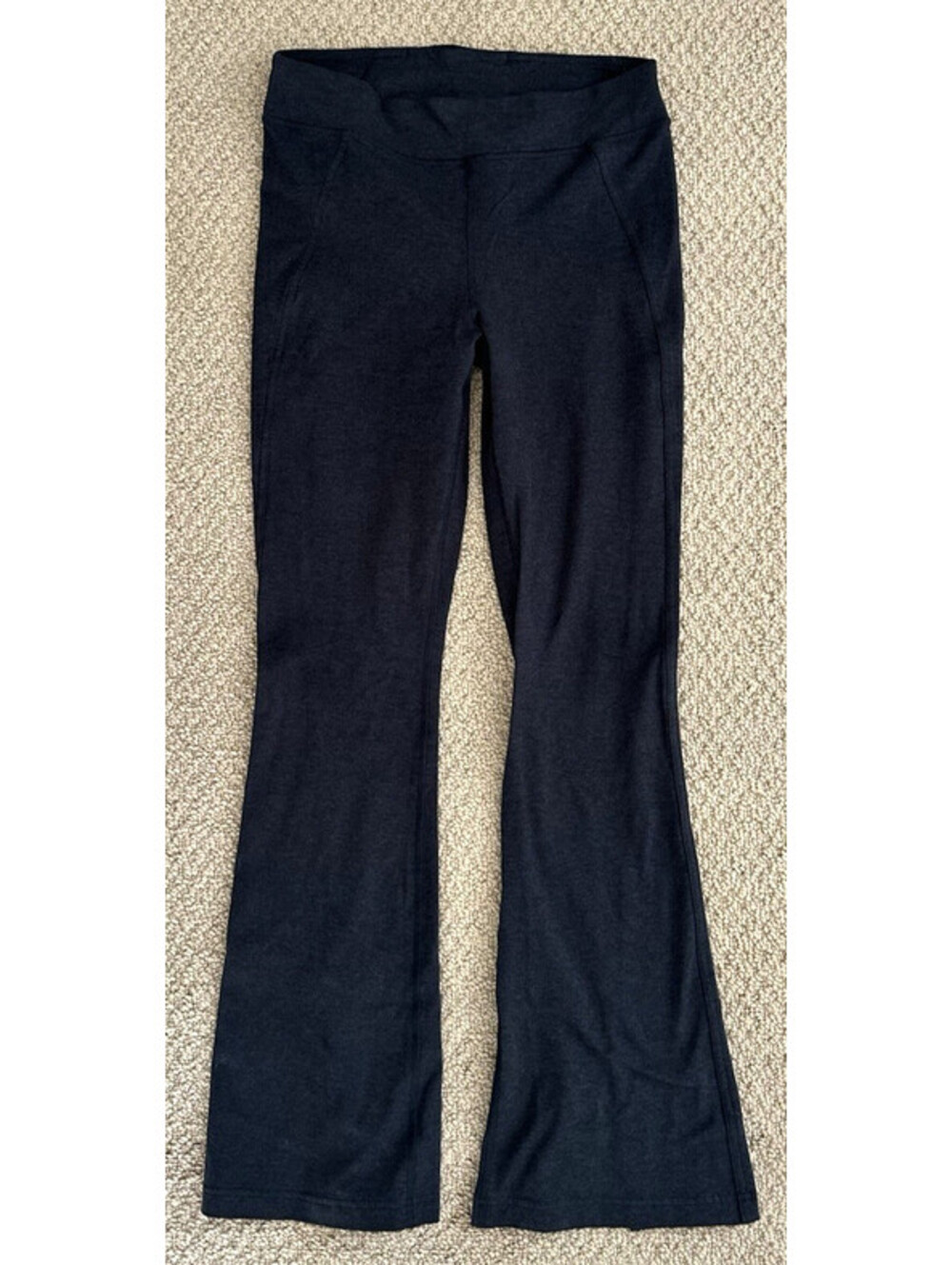 Lululemon Soft Sueded  Split-Hem High-Rise Mini-Flare Pant size 10 black